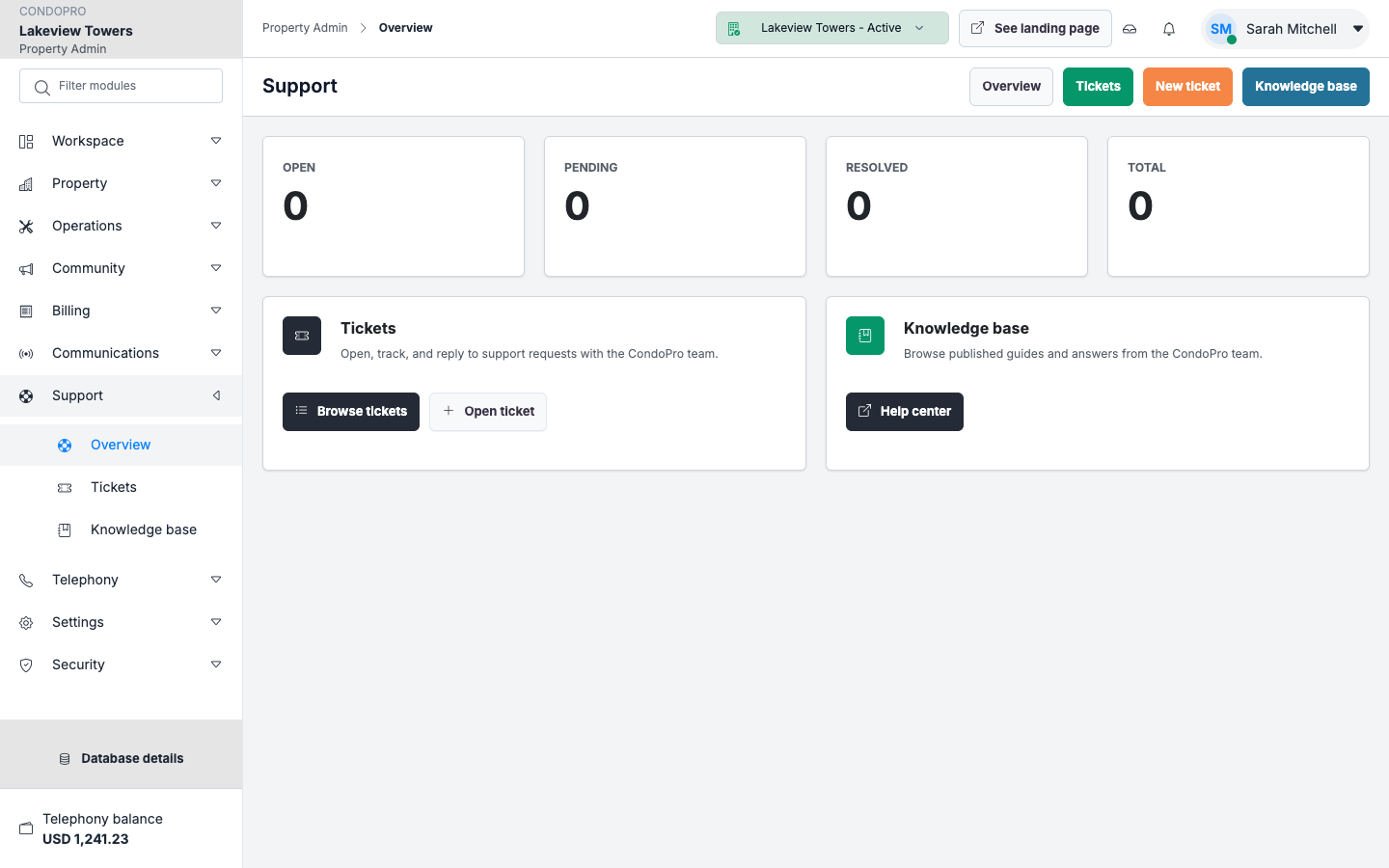 Support overview