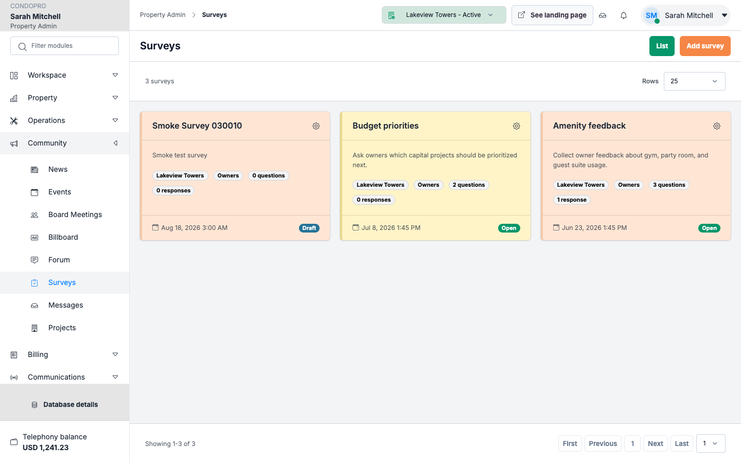 Surveys