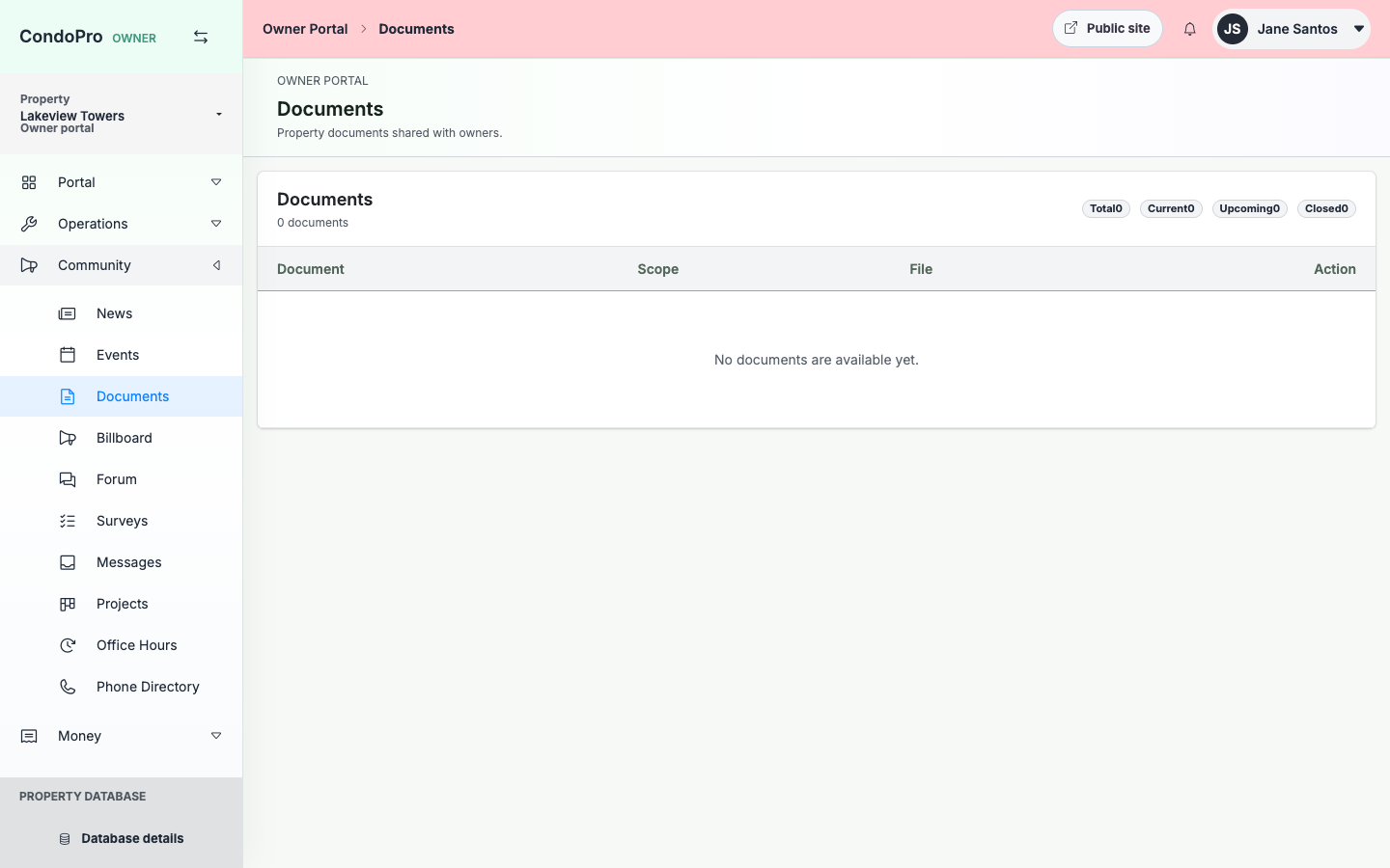 Owner documents